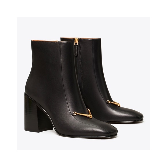 Tory Burch Black Equestrian Link Boot 9.5 - Picture 2 of 5